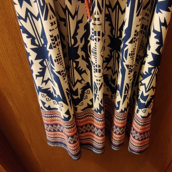 Manderine Blue Maxi Dress Size XS - Picture 3 of 6